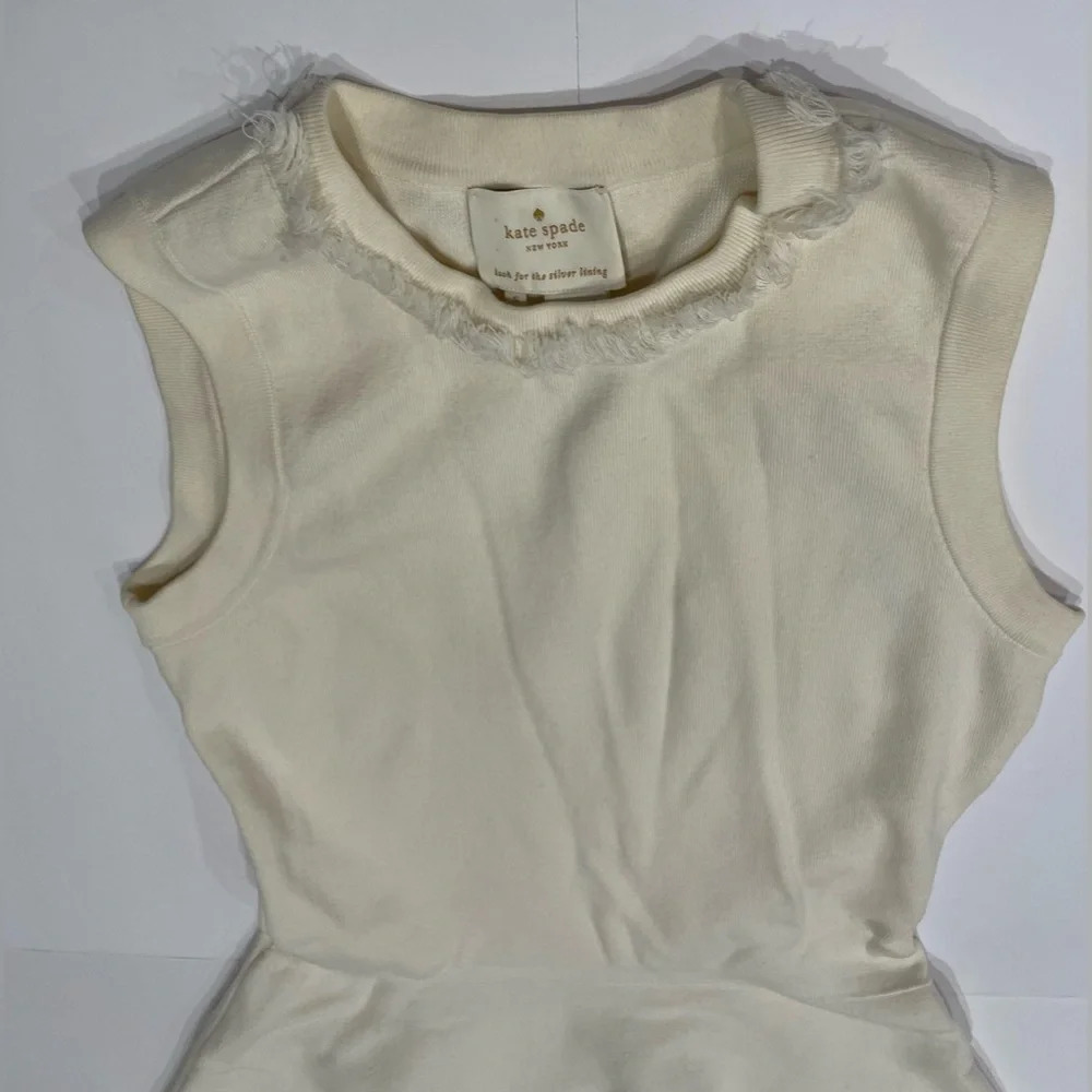 Kate Spade New York Fringe Trim Fit-and-flare Dress - Picture 3 of 5